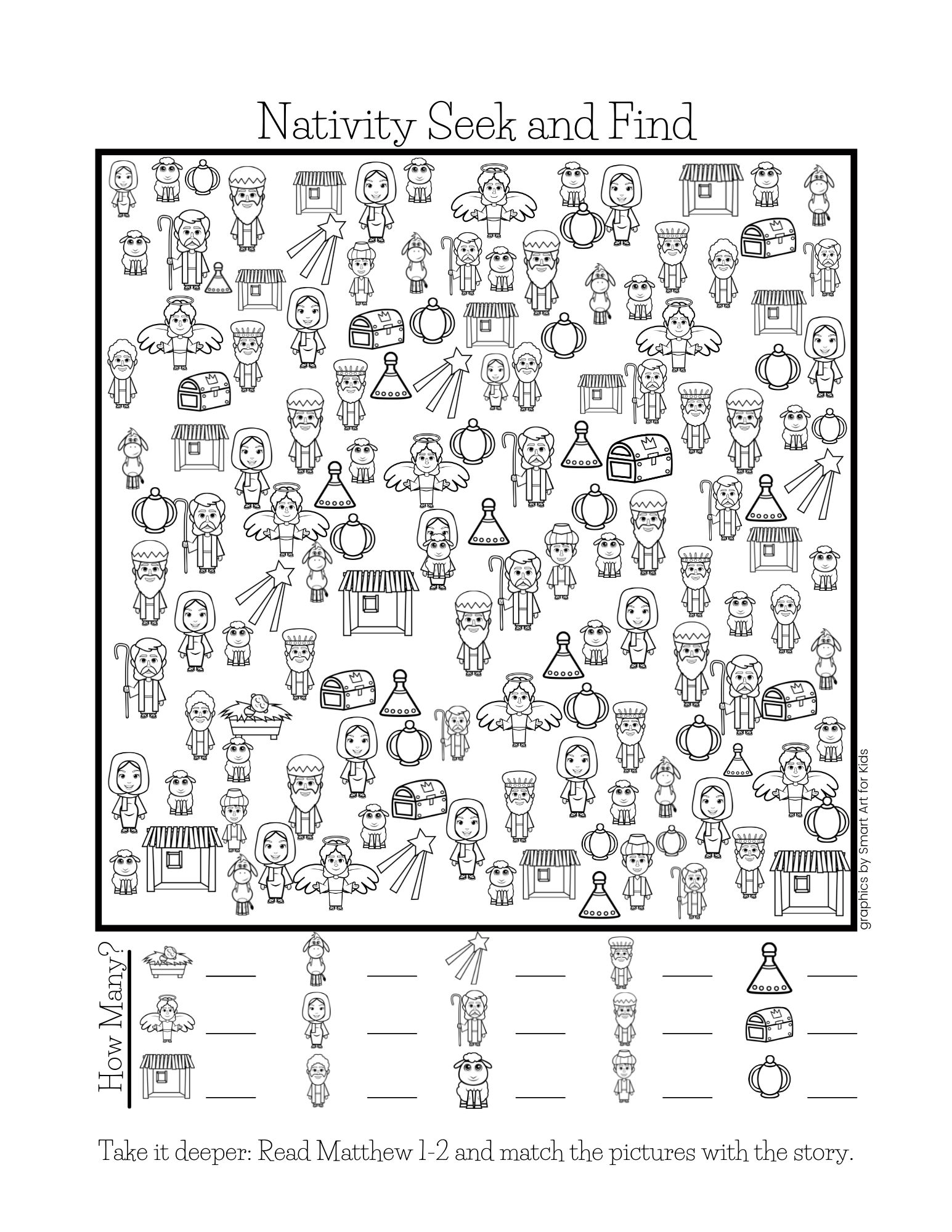 nativity seek and find